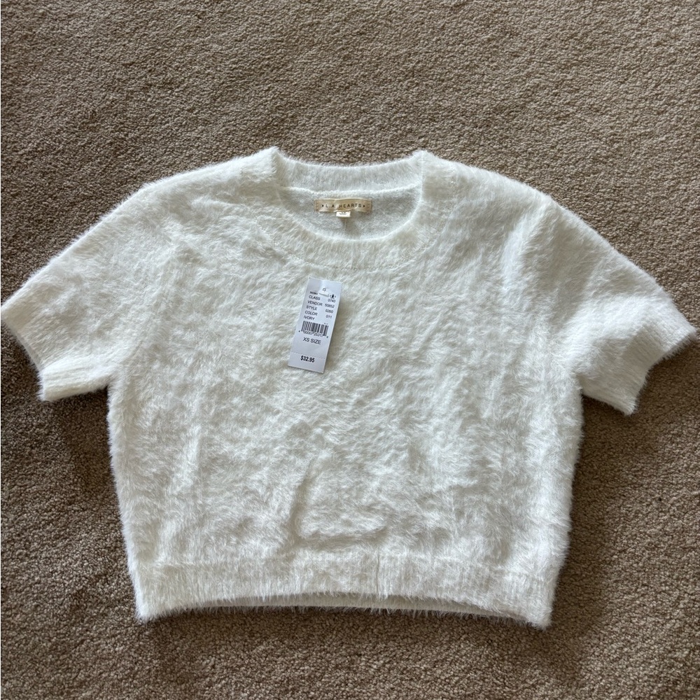 Pacsun Cozy White Sweater - Short Sleeve